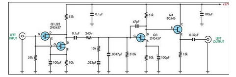 Passive RIAA Preamplifier circuit