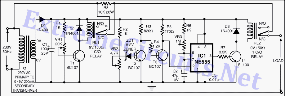 High Low Voltage Cutout Without Timer circuit