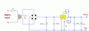 variable power supply with l200 circuit