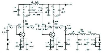 1w fm booster based 2n4427 – Circuit Schematic