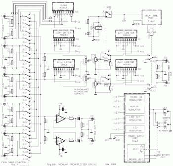 High-End Audio Modular Preamplifier – Circuit Schematic