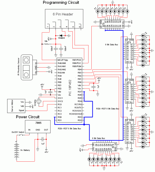 DIY Infrared Radar System circuit