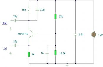 uhf tv pre amplifier – Circuit Schematic