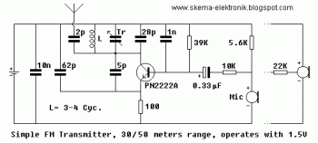 Mini FM Transmitter circuit