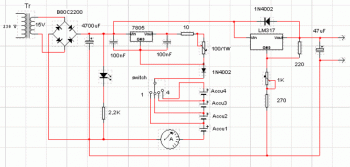 batteries charger and psu circuit