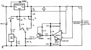 lead acid battery charger schematic circuit
