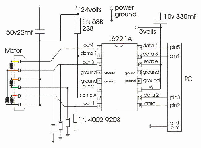 solar tracker 6221A circuit