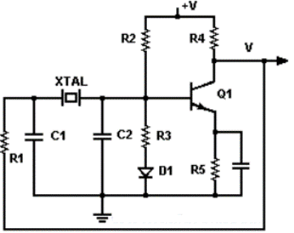 crystal oscillator discreet pierce oscillator circuit