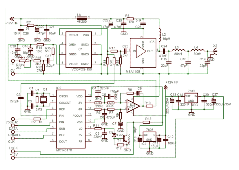 FM PLL transmitter circuit