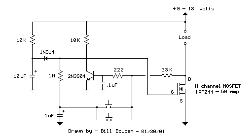 MOSFET Toggle Switching circuit