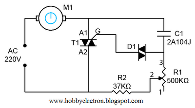 ceiling fan regulator motor speed circuit