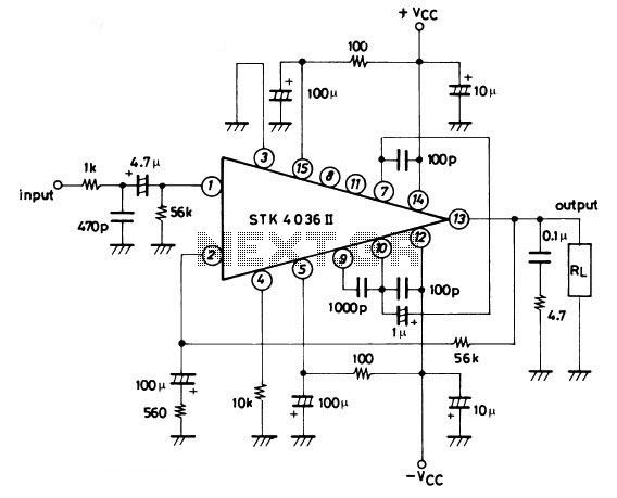 Stk Amplifier – Circuit Schematic