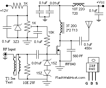 60watt rf radio frequency – Circuit Schematic
