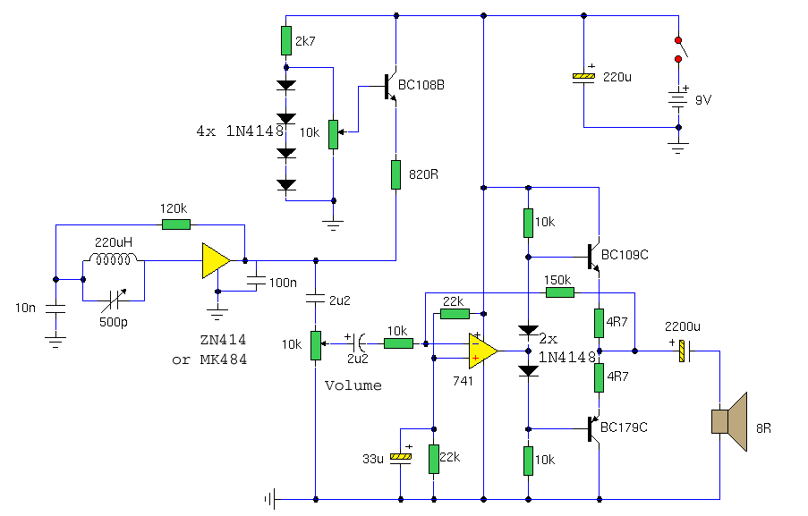 Transmitter - Received AM radio – Circuit Schematic