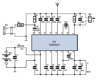 Mini FM Receiver Circuit