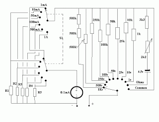 Basic Multimeter Circuit – Circuit Schematic