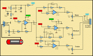 Schematic Diagram Car Amplifier for MP3 – Circuit Schematic