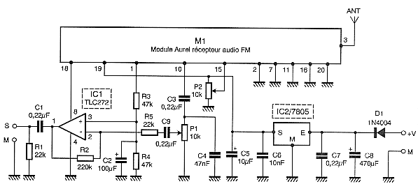 FM Wireless HI-FI circuit – Circuit Schematic