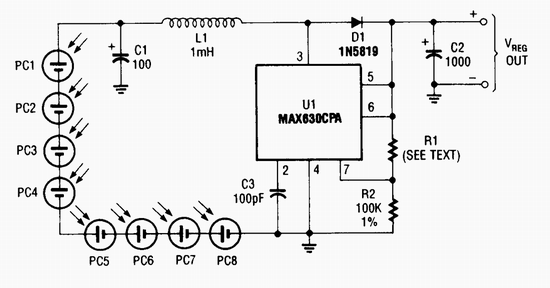 Solar Power Supply – Circuit Schematic