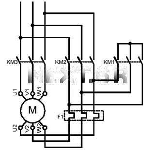 The Star-Delta 3-phase Motor Starting Method – Circuit Schematic