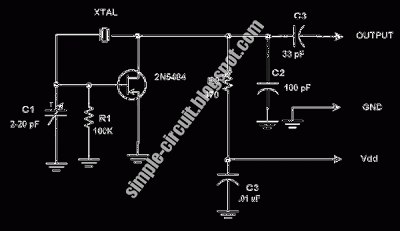 pierce xtal oscillator circuit – Circuit Schematic