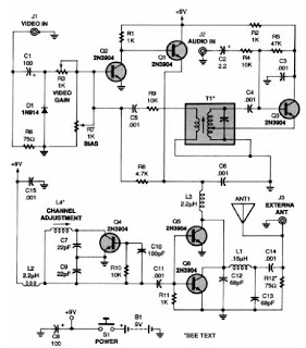 Simple VHF TV Transmitter circuit