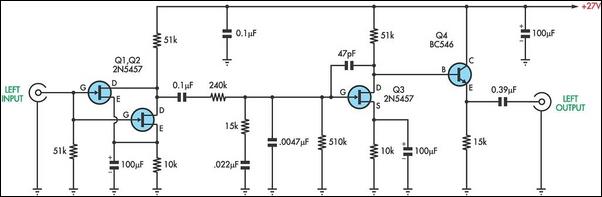 passive riaa preamplifier – Circuit Schematic