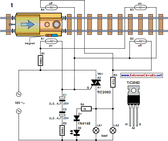 Power Flip Flop Using A Triac circuit