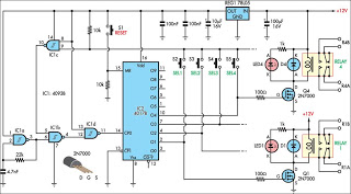 Relay Selector Pushbutton circuit and explanation circuit
