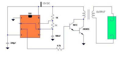 simple fluorescent inverter project