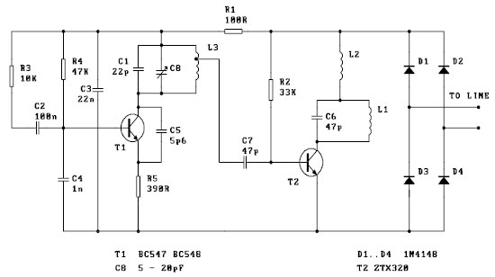 Spy Telephone circuit
