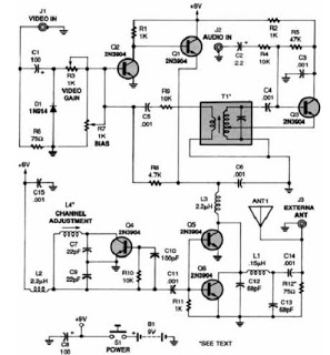 make tv transmitter – Circuit Schematic