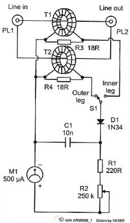 Line Bal Test Meter – Circuit Schematic