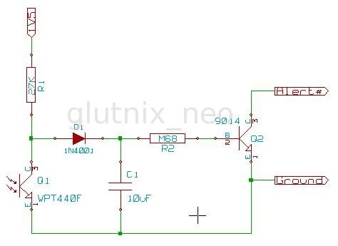 hacks n mods cia clock intruder alarm – Circuit Schematic