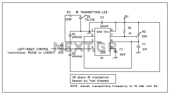 Infrared transmitter circuit