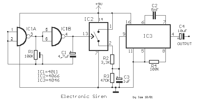 Siren circuit