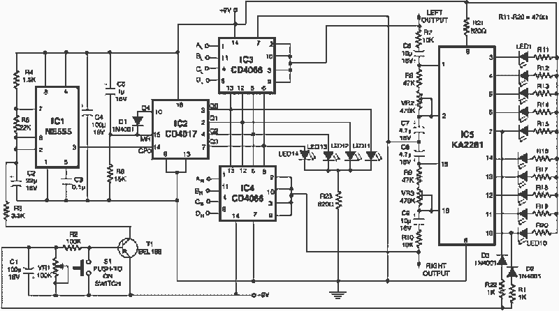 Stereo channel controller circuit