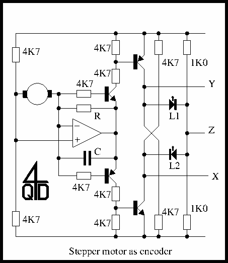 Stepper Motor Encoder Circuit – Circuit Schematic