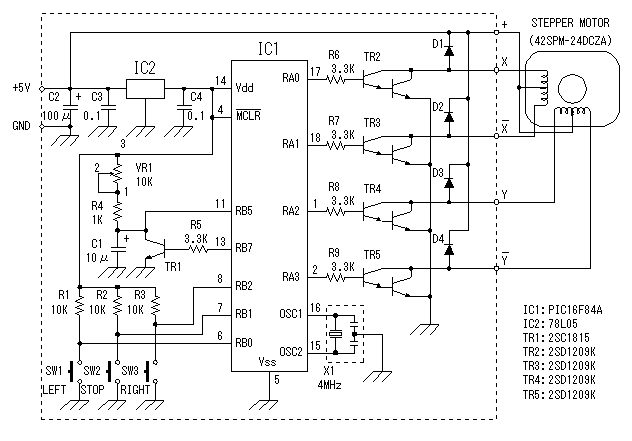 Stepper Motor Controller – Circuit Schematic