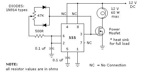 LIGHT DIMMER circuit
