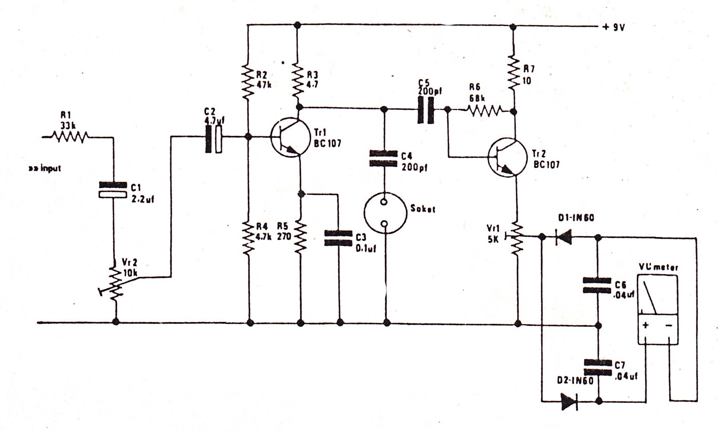 audio level meter – Circuit Schematic