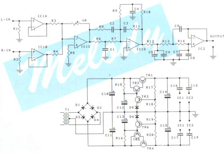 audio filter circuit – Circuit Schematic