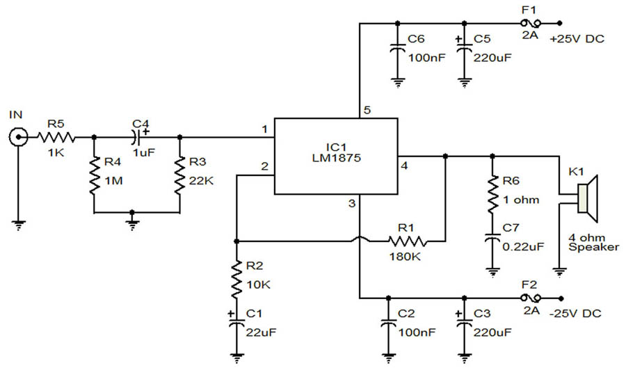 20 watt audio amplifier
