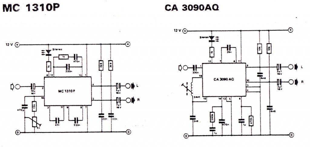 mc1310 stereo decoder – Circuit Schematic