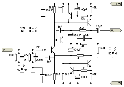 phono preamp circuit – Circuit Schematic