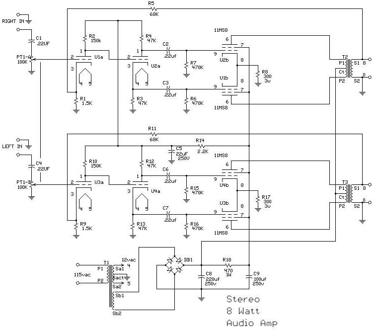 25w audio amplifier with tube schematic diagram – Circuit Schematic