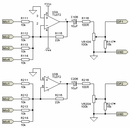 simple mixer circuit – Circuit Schematic