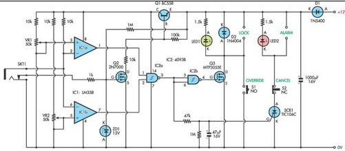 alarm system circuit diagram – Circuit Schematic