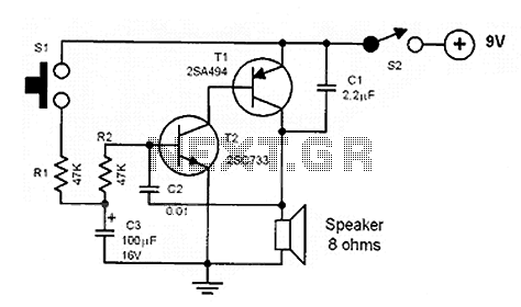 siren 100db – Circuit Schematic