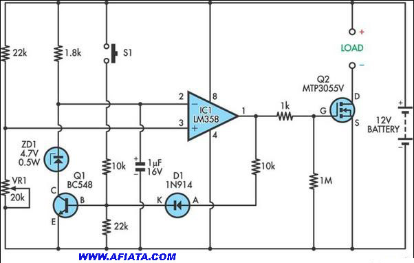 siriene police circuit diagram using mtp3055v – Circuit Schematic
